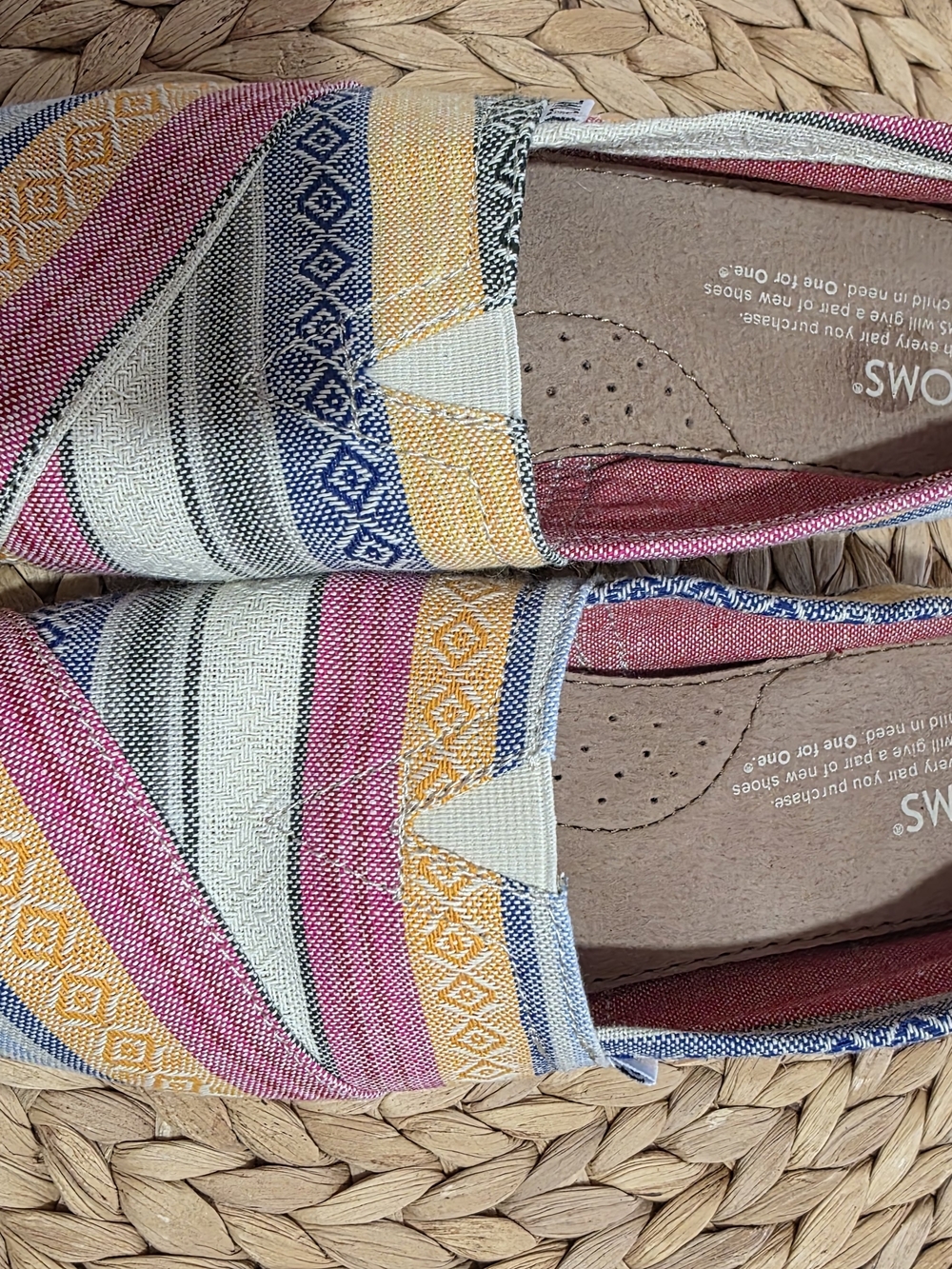 TOMS Women’s Multicolor Slip-On Espadrille